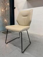 (1) Nieuw Leolux Mime Eetkamerstoel Senso Off white leer, Leolux, Wit, Nieuw, Leer