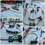 Houten Treinbaan (BRIO, IKEA, Lidl) compleet en uitgebreid, Ophalen of Verzenden, Gebruikt