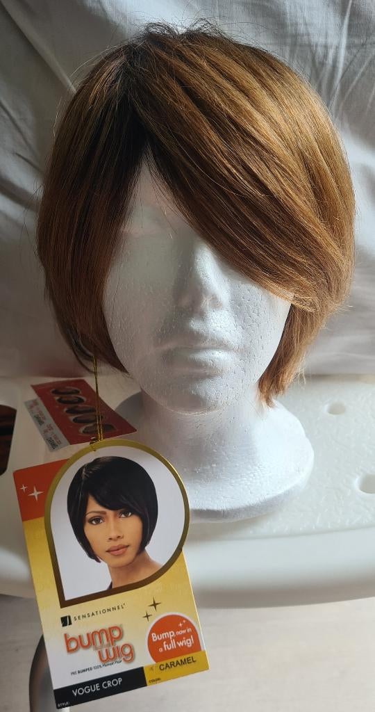 Nw, dames pruik, natuurlijk haar. 100 % human hairr., Ophalen of Verzenden, Nieuw, Pruik of Haarverlenging