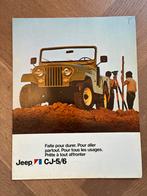 Jeep CJ-5/6 brochure, Ophalen of Verzenden, Zo goed als nieuw, Overige merken