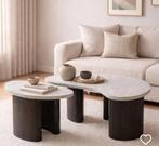 Salontafels, Huis en Inrichting, Tafels | Salontafels, 50 tot 100 cm, Zo goed als nieuw, Minder dan 50 cm, Ovaal