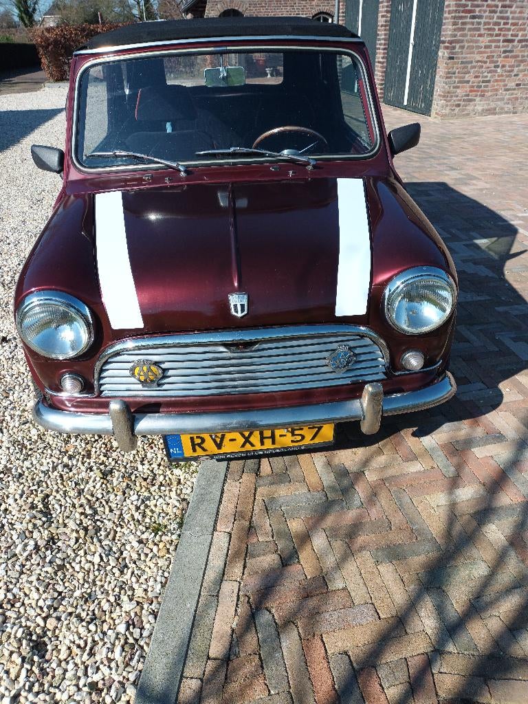Austin Mini 1985 Rood, Auto's, Austin, Particulier, Lichtmetalen velgen, Startonderbreker, Benzine, Cabriolet, Handgeschakeld