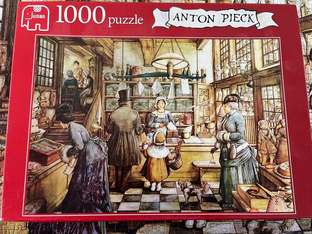 Jumbo Anton Pieck Puzzel - De Banketbakkerij 1000 stukjes, Ophalen of Verzenden, 500 t/m 1500 stukjes, Zo goed als nieuw, Legpuzzel