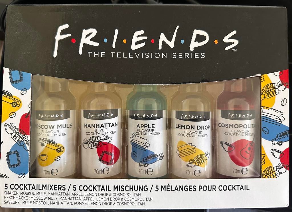Friends Cocktail Mixers Set - 5 Smaken, Huis en Inrichting, Keuken | Keukenbenodigdheden, Nieuw, Ophalen of Verzenden, Meerkleurig