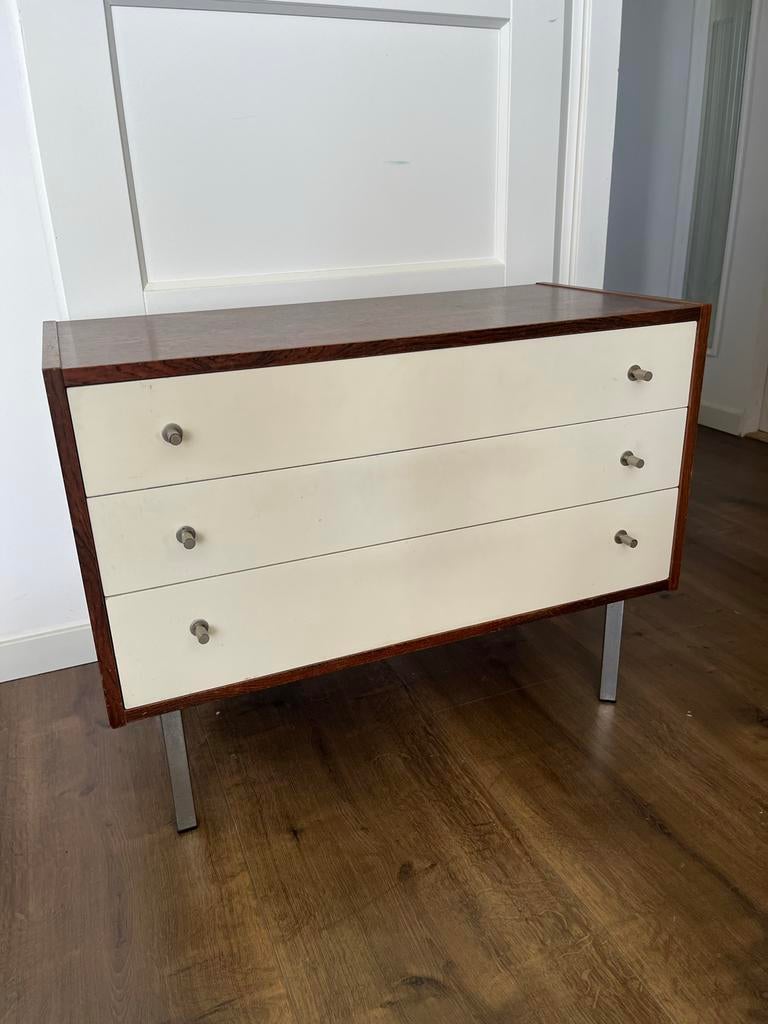 Vintage ladekastje met 3 laden - Jaren '60 stijl, Ophalen, 50 tot 100 cm, Zo goed als nieuw, 3 of 4 laden