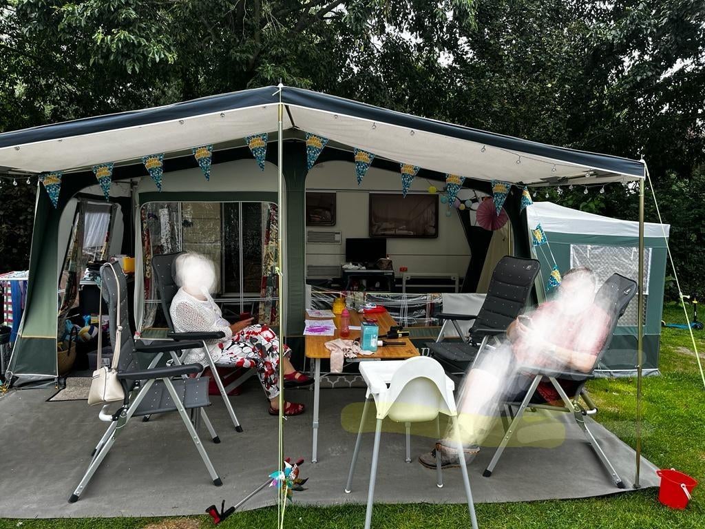 Voortent caravan, Ophalen, Gebruikt