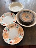 Antiek servies: P. Regout Maastricht borden en schaal, Ophalen