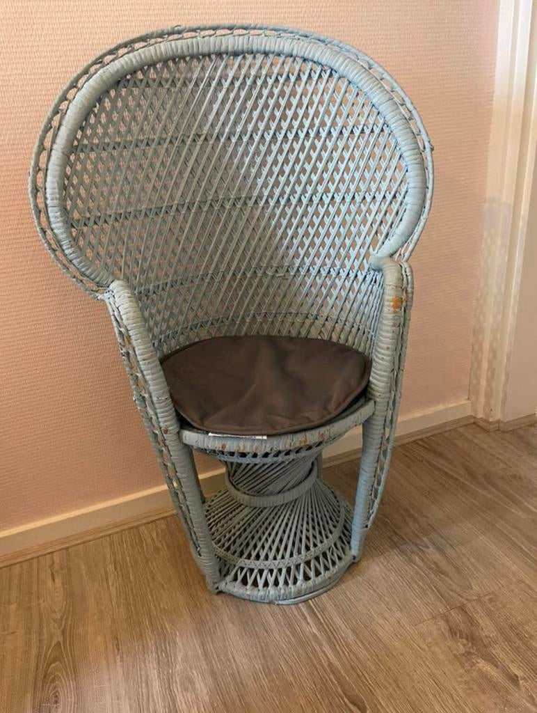 Vintage kinder pauwenstoel, Ophalen, Gebruikt, Stoel(en)