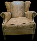 Schapenleren Oorfauteuil - GRATIS BEZORGING, Gebruikt, N.V.T., Vintage, 75 tot 100 cm