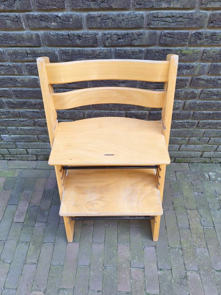 Houten Stokke (nieuw model) Tripp trapp kinderstoel, Ophalen of Verzenden, Meegroeistoel, Aanschuifbaar