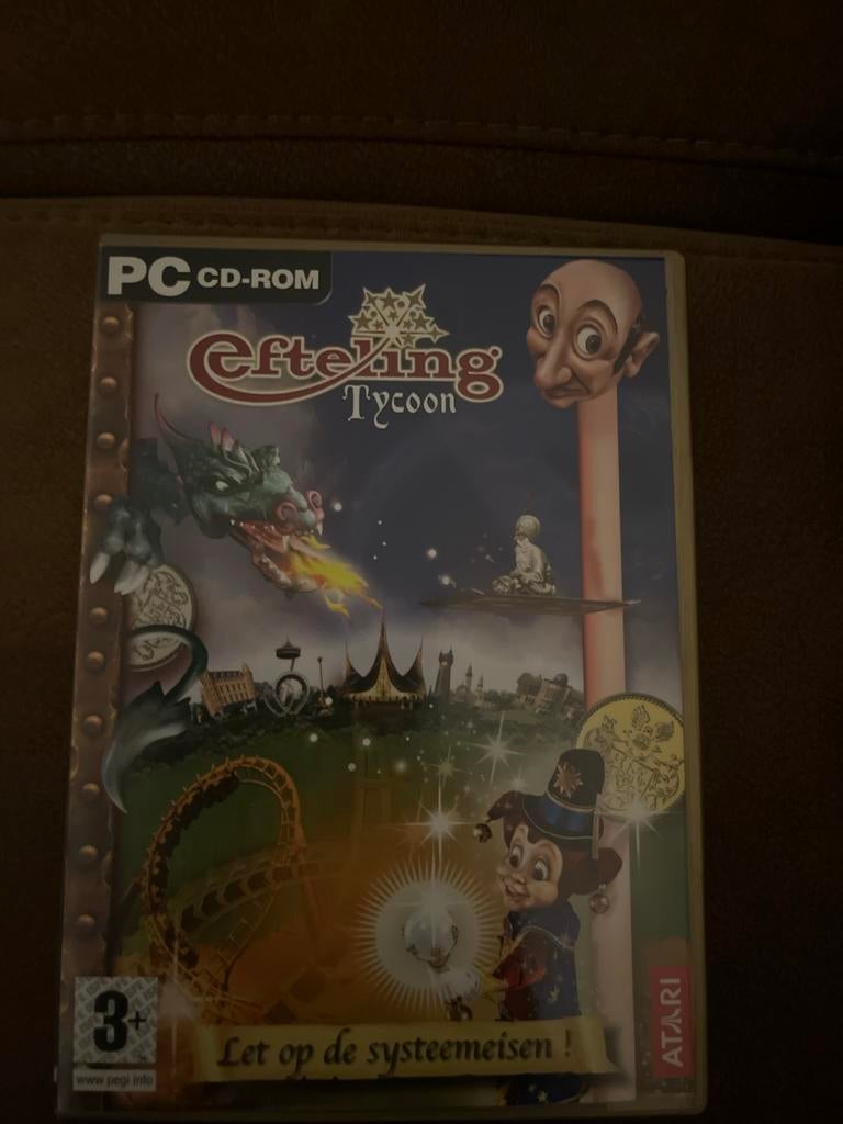 Efteling Tycoon PC CD-ROM - Bouw je eigen Efteling!, Gebruikt, 1 speler, Ophalen of Verzenden, Vanaf 3 jaar