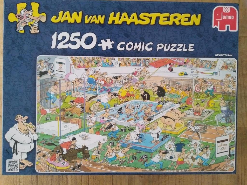 Jan van Haasteren puzzel [1250st] SPORTSDAY, Hobby en Vrije tijd, Denksport en Puzzels, Ophalen of Verzenden, 500 t/m 1500 stukjes