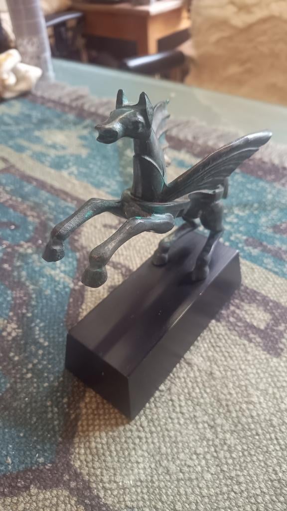 Bronzen Paard (Pegasus), Antiek en Kunst, Antiek | Koper en Brons, Ophalen of Verzenden