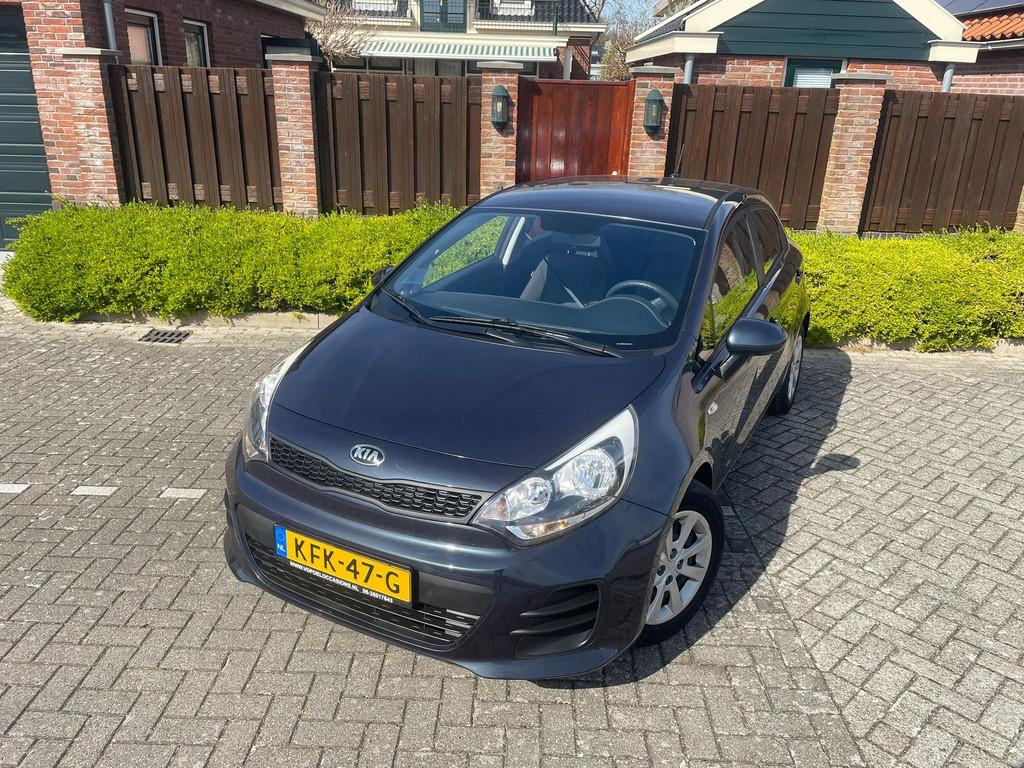 Kia Rio 1.2 CVVT DynamicLine NAVI AIRCO CAMERA BLUETOOTH NAP, 1027 kg, Gebruikt, Zwart, 4 cilinders