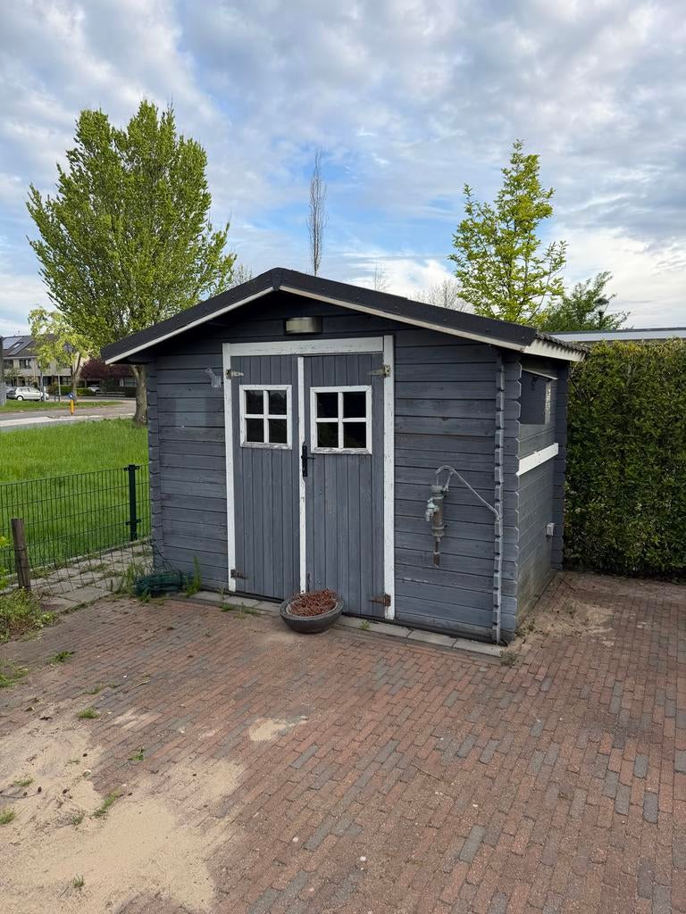 Tuinhuisje 270 breed 190 diep, Minder dan 250 cm, Tuinhuis, Ophalen of Verzenden, 2 ramen