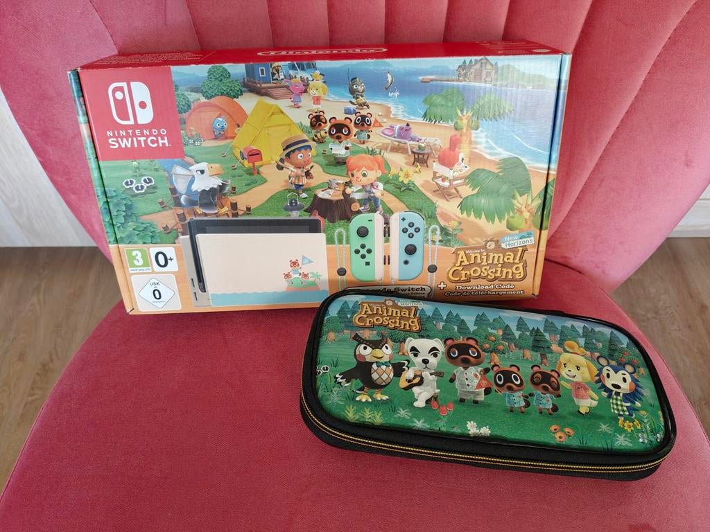 Nintendo Switch Animal Crossing Edition + travel case, Ophalen