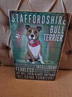 Staffordshire Bull terriër wandbord, Ophalen of Verzenden, Nieuw