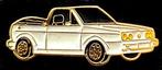 Volkswagen Golf Cabrio- wit gelakt, Verzenden, Nieuw, Transport, Speldje of Pin