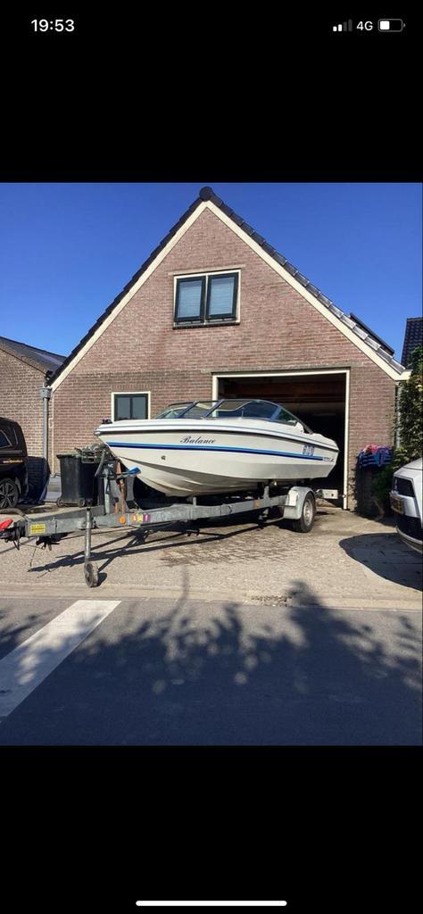 Astromar 460sl  60pk johnson. Trailer, Watersport en Boten, Speedboten, Gebruikt, 3 tot 6 meter, Benzine, 70 tot 120 pk, Polyester