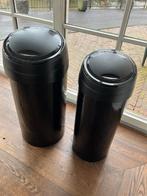 Meliconi softtouch zwarte afvalbakken (60 liter en 40 liter), Ophalen, Gebruikt