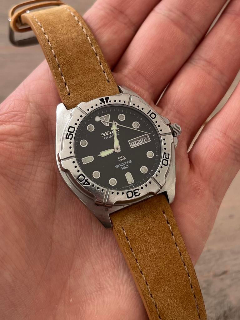 Mooie seiko diver, Sieraden, Tassen en Uiterlijk, Horloges | Heren, Ophalen of Verzenden, Zo goed als nieuw, Staal, Seiko
