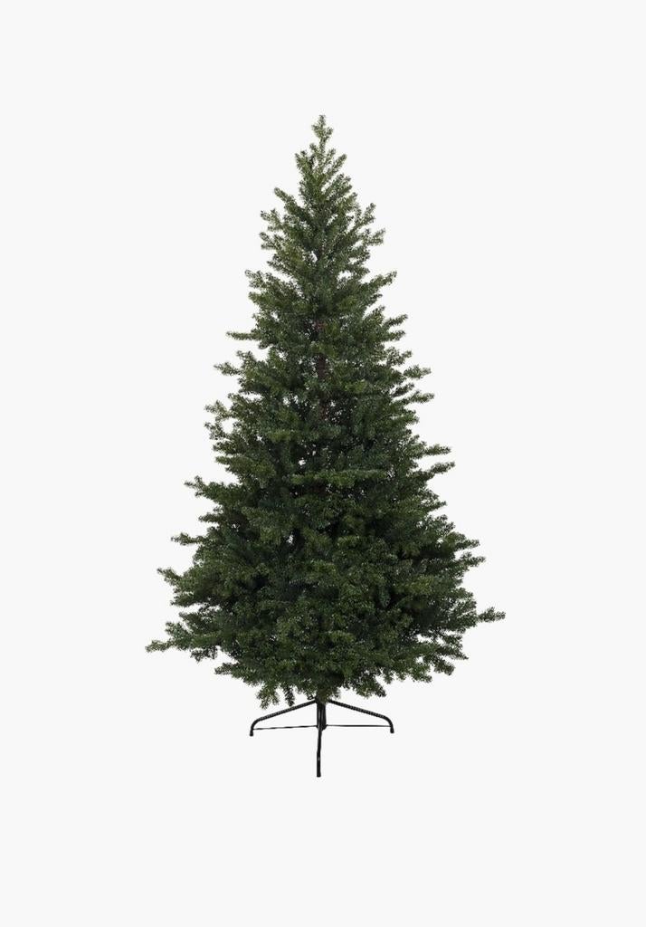 GRATIS: Kerstbomen, 2 groene & 1 witte, lampjes, ballen enz., Diversen, Ophalen