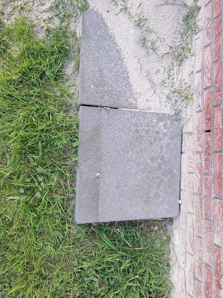 Grijze tegels, Tuin en Terras, Tegels en Klinkers, Ophalen, Nieuw, Beton, Terrastegels