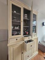 XXL extra hoge buffetkast hout, Huis en Inrichting, Kasten | Buffetkasten, Ophalen, Gebruikt, 200 cm of meer, Glas