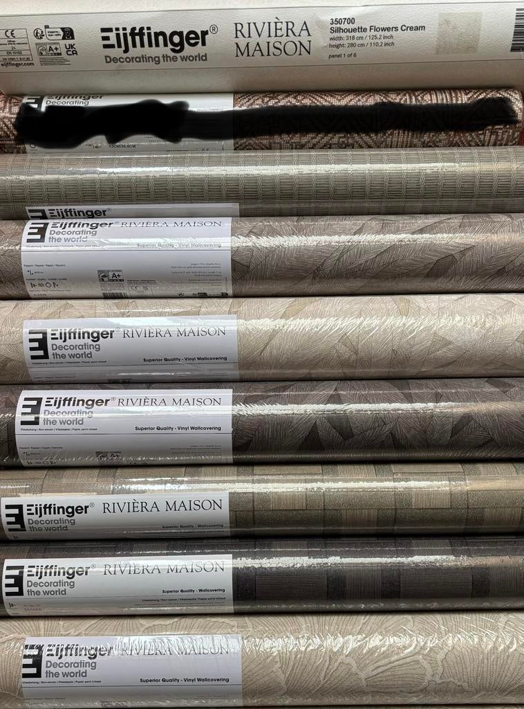 Eijffinger/riviera maison behang meerdere designs Arte, Huis en Inrichting, Verzenden