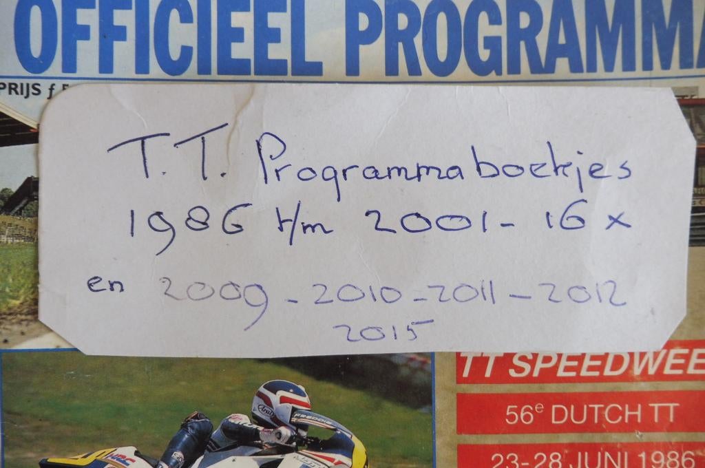 TT Assen Programmaboekjes, Ophalen of Verzenden, Gebruikt, Motoren