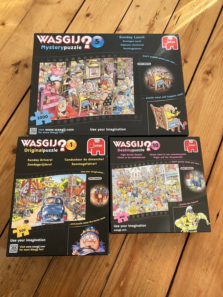 Wasgij puzzels, Hobby en Vrije tijd, Denksport en Puzzels, Zo goed als nieuw, Legpuzzel, 500 t/m 1500 stukjes, Ophalen of Verzenden