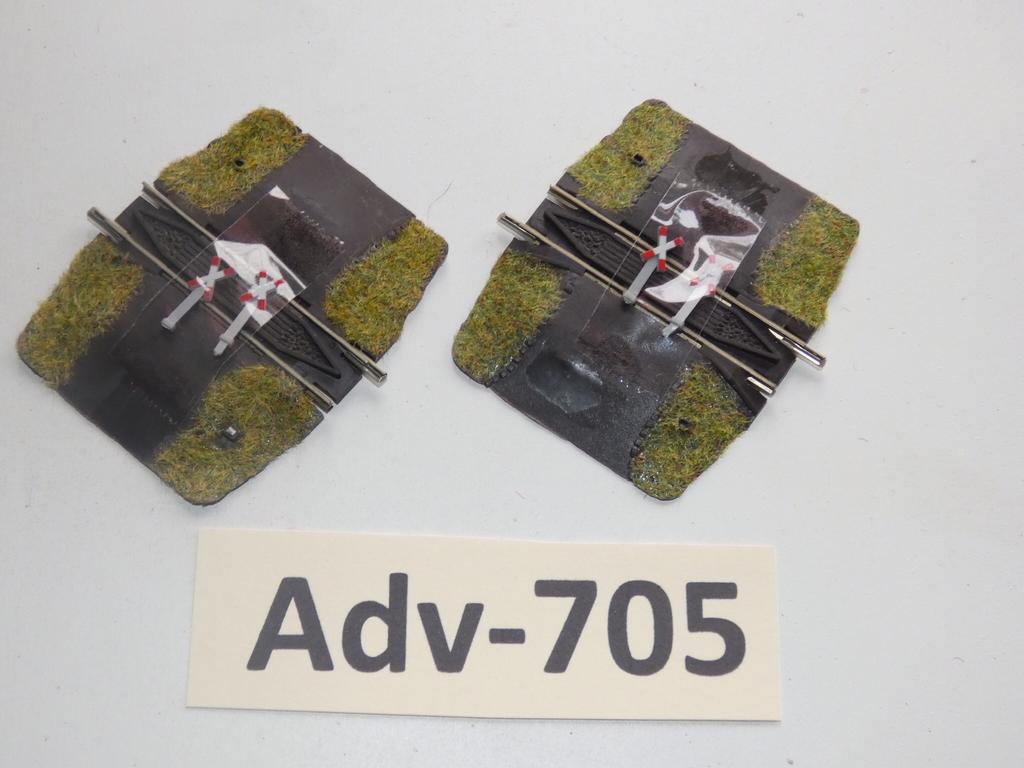 Adv-705 N Spoor Onbewaakte Overweg 9499 Fleischmann Piccolo, Gebruikt, Gelijkstroom, Fleischmann, Rails