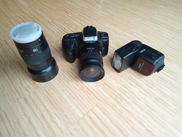 Vintage spiegelreflex Minolta dynax 300si, set, Audio, Tv en Foto, Fotocamera's Analoog, Spiegelreflex, Minolta, Ophalen of Verzenden