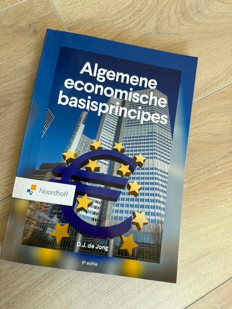 Algemene economische basisprincipes - D.J. de Jong, Boeken, Studieboeken en Cursussen, Ophalen of Verzenden, Gamma, Zo goed als nieuw