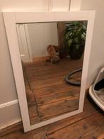 Mooie spiegel met witte lijst 51 x 80, Ophalen, Gebruikt, Minder dan 100 cm, Rechthoekig