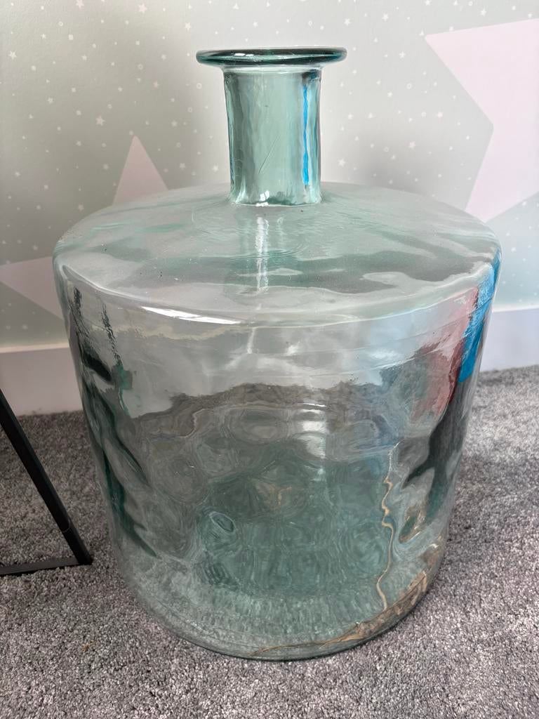 Grote glazen vaas, Huis en Inrichting, Woonaccessoires | Vazen, Ophalen, Gebruikt, Overige kleuren, Glas