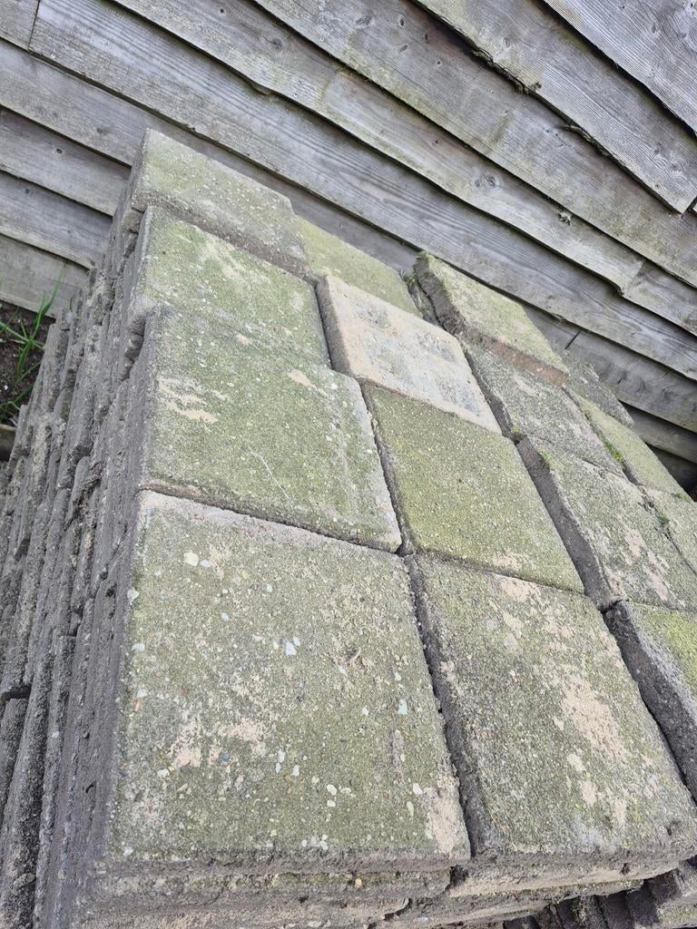 Betontegels 30x30 cm, ca. 50 m², Gebruikt, Ophalen of Verzenden, 10 m² of meer, Beton