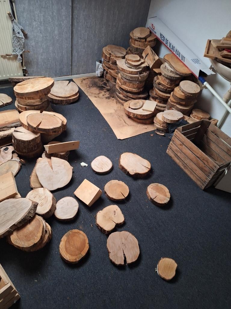 Brandhout schijven, Tuin en Terras, Haardhout, Minder dan 3 m³, Ophalen