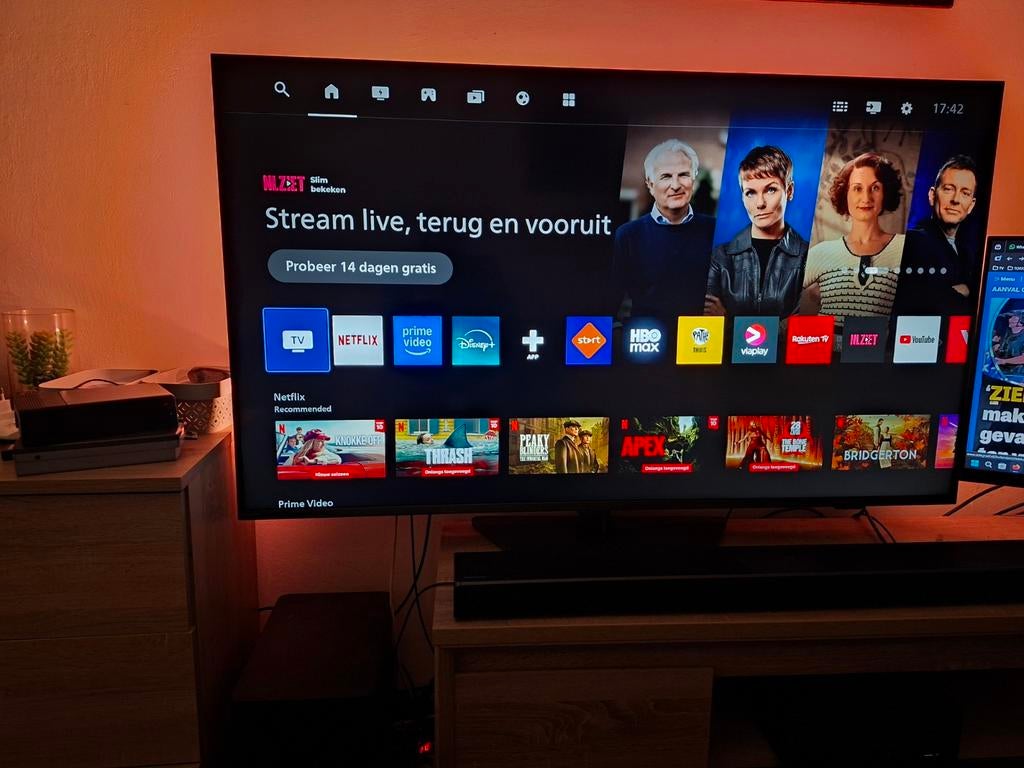 Philips 55pus8909/12  Smart TV 4K met klein defect, Ophalen, Zo goed als nieuw, 100 cm of meer, Philips