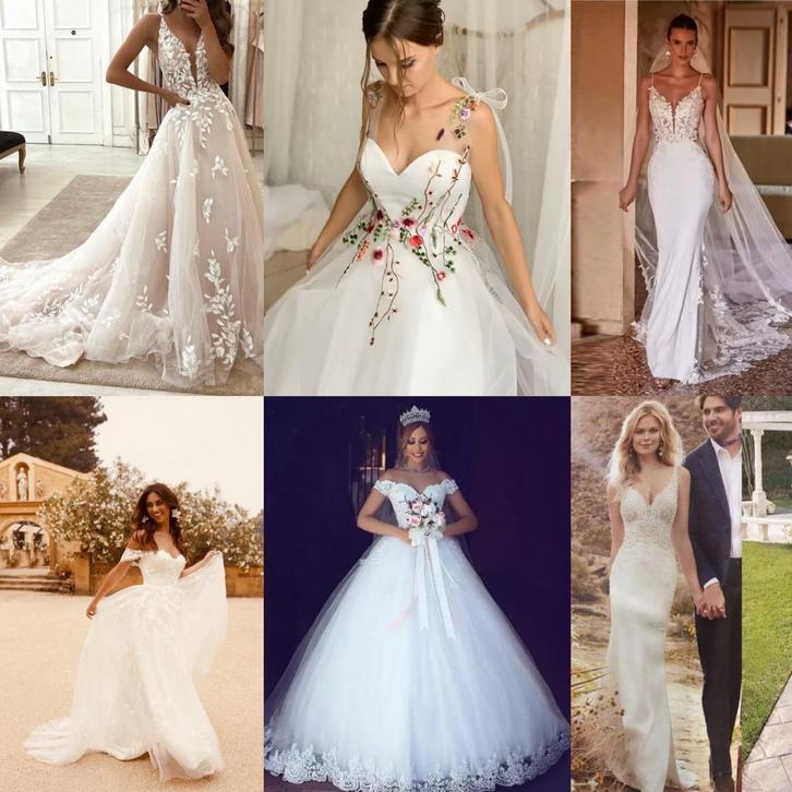 Luxe nieuwe trouwjurken €349-€849 34 36 38 40 42 44 46 48, Kleding | Dames, Trouwkleding en Trouwaccessoires, Nieuw, Trouwjurk