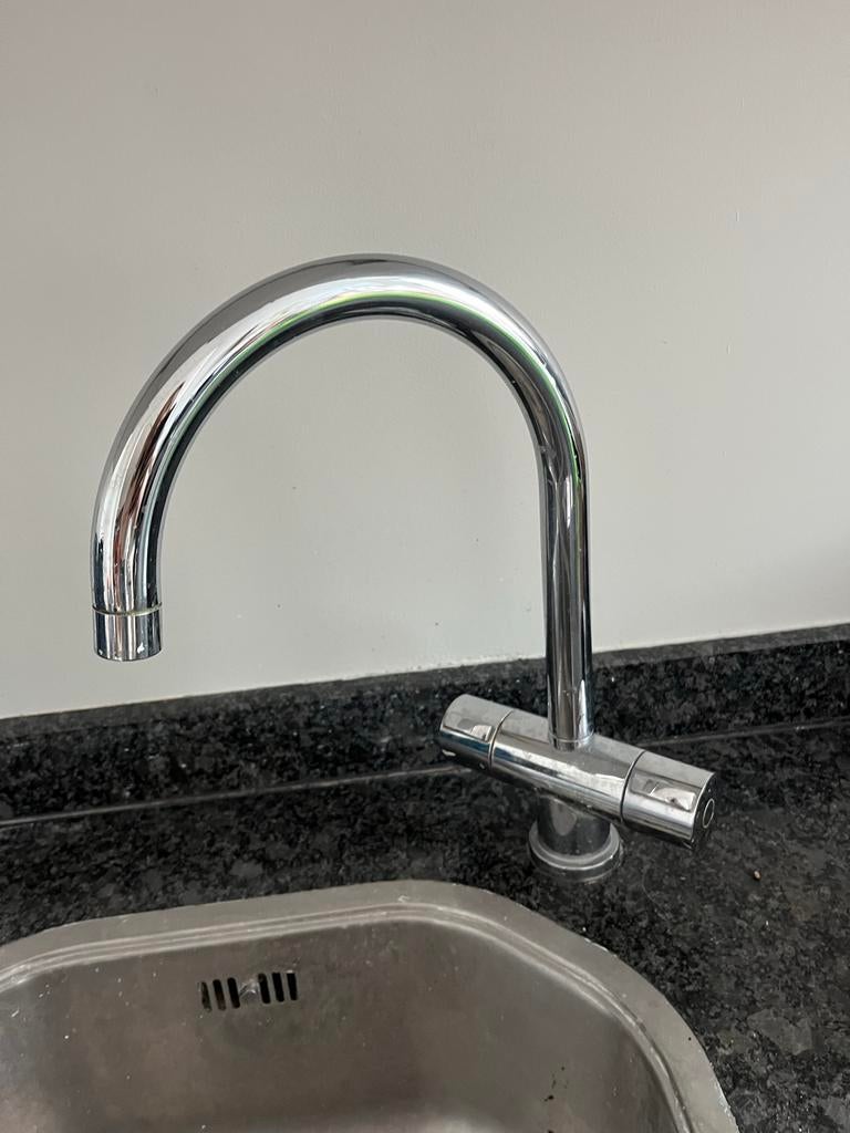 Damixa mengkraan in goede staat, Ophalen of Verzenden, Gebruikt, Chroom, Kraan