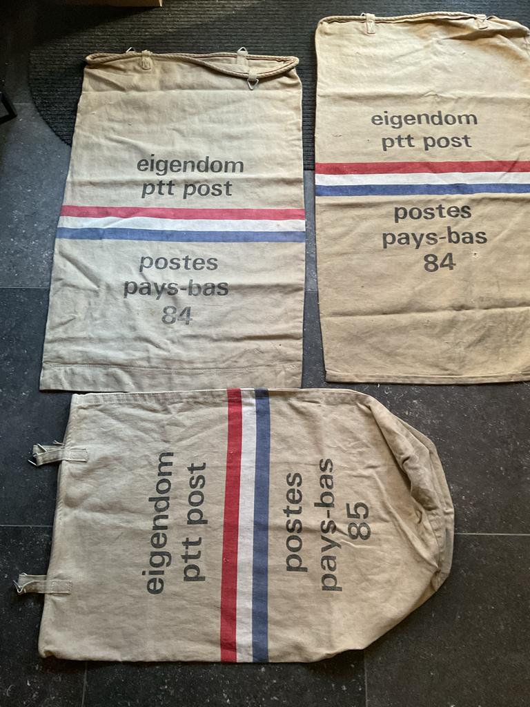 Originele PTT Postzakken - Vintage Collectie, Ophalen of Verzenden, Gebruikt, Gebruiksvoorwerp