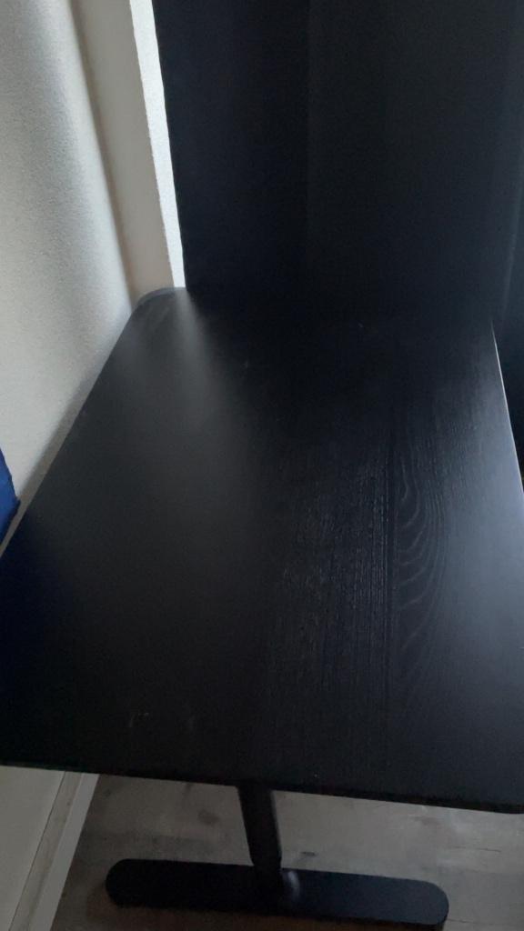 Bureau Zwart 80-120, Zwart, 120 cm, Ophalen of Verzenden, Zo goed als nieuw