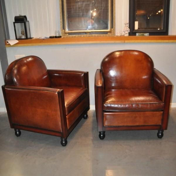 Set vintage bijzondere schapenleren fauteuils, Huis en Inrichting, Fauteuils, Gebruikt, Leer, 50 tot 75 cm, 75 tot 100 cm, Ophalen of Verzenden