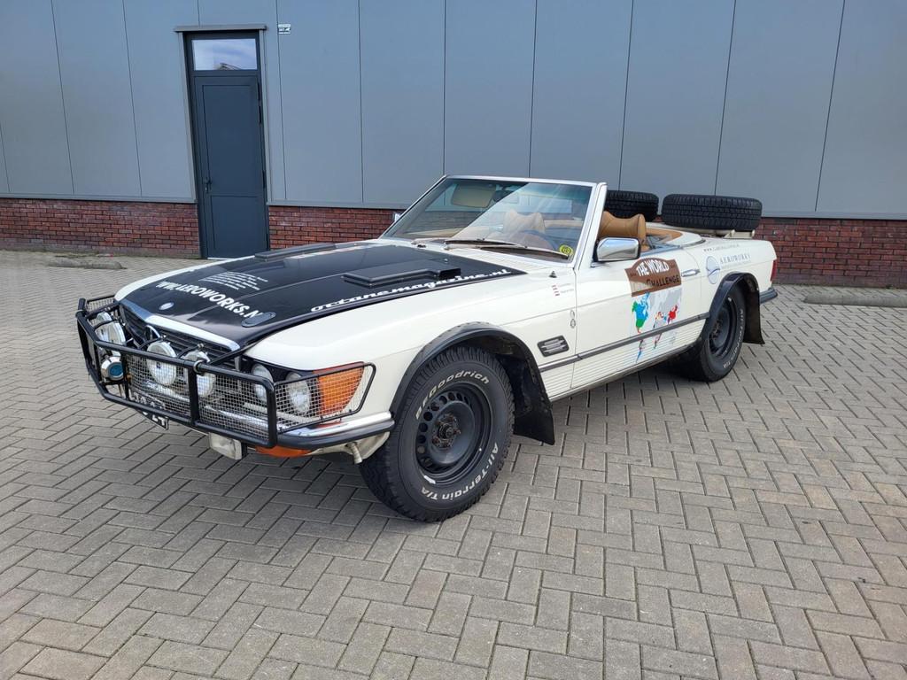 Mercedes-Benz 350 SL CABRIO AUTOMAAT WIT 1972, Auto's, Mercedes-Benz, Gebruikt, 8 cilinders, Beige, Handgeschakeld