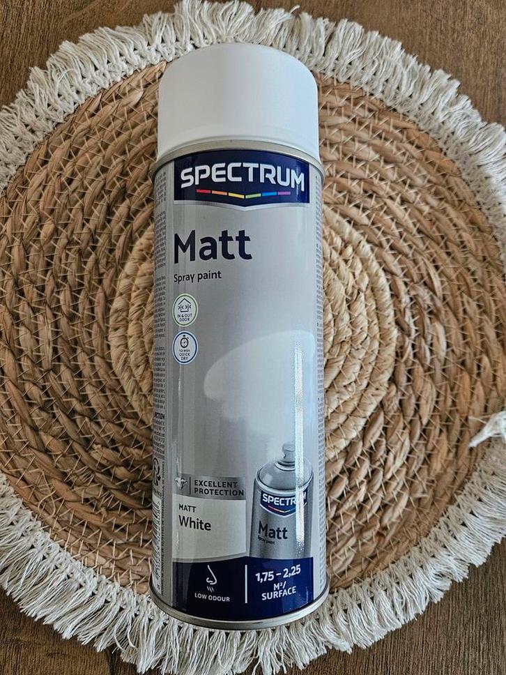 Spectrum Matte Witte Spuitverf, Doe-het-zelf en Verbouw, Verf, Beits en Lak, Ophalen