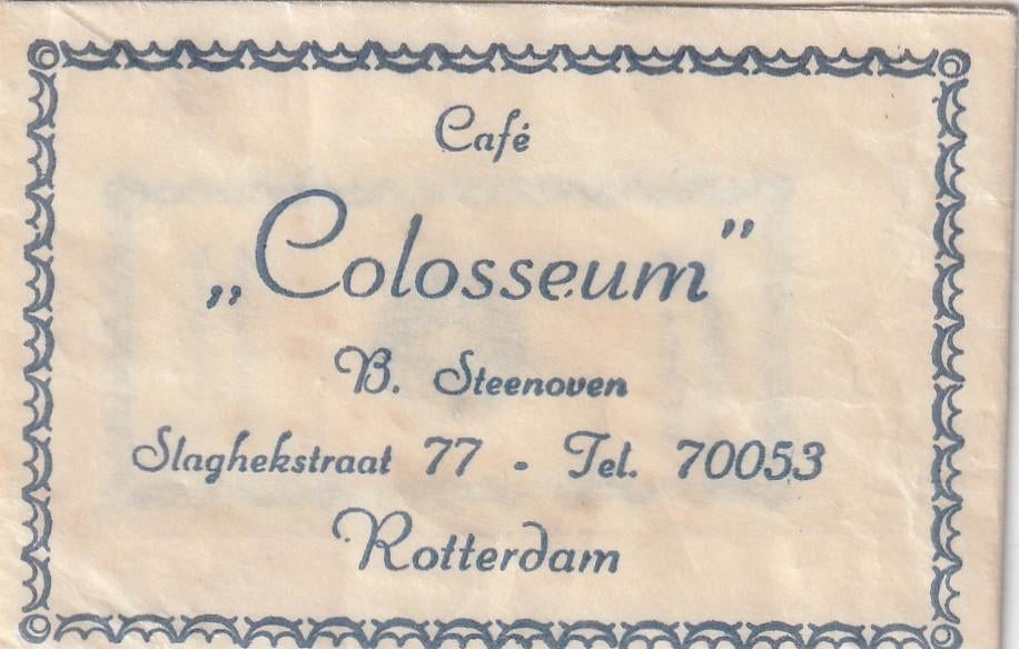 Suikerzakje #955 : Colosseum Rotterdam, Verzamelen, Verzenden, Nederland