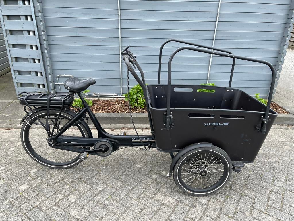 Vogue Carry 3 elektrische bakfiets, Fietsen en Brommers, Fietsen | Bakfietsen, Gebruikt, Overige merken, 4 kinderen of meer, Elektrisch