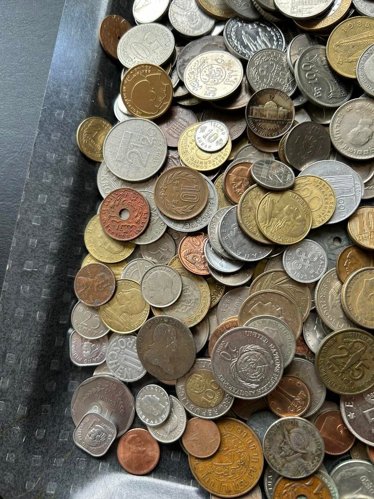 een mix van wereldmunten, 2,9 kg, Verzenden, Buitenland, Munten