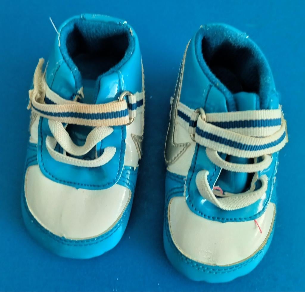 Nike baby schoentjes blauw/wit (0‑6 maanden), Jongetje of Meisje, Ophalen of Verzenden, Nike, Gebruikt